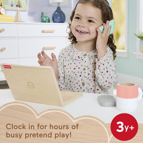 Fisher Price Wooden Work From Home Set